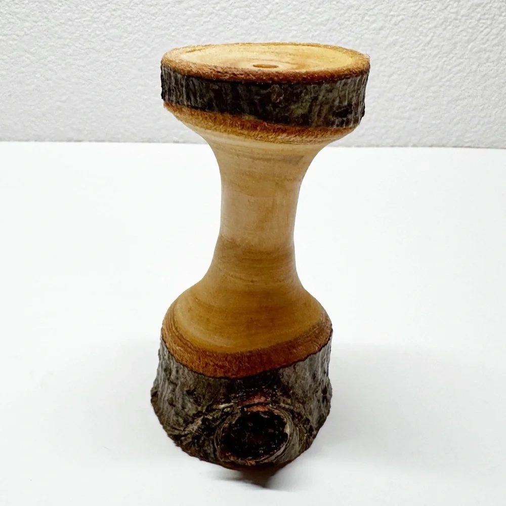 Hand Crafted Wood Spindle Bud Vase S3